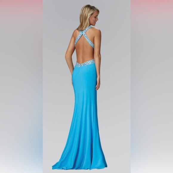 Elizabeth K - GL2144 Sweetheart Neckline Embroidery Gown Size Large NWT Prom - Picture 2 of 13